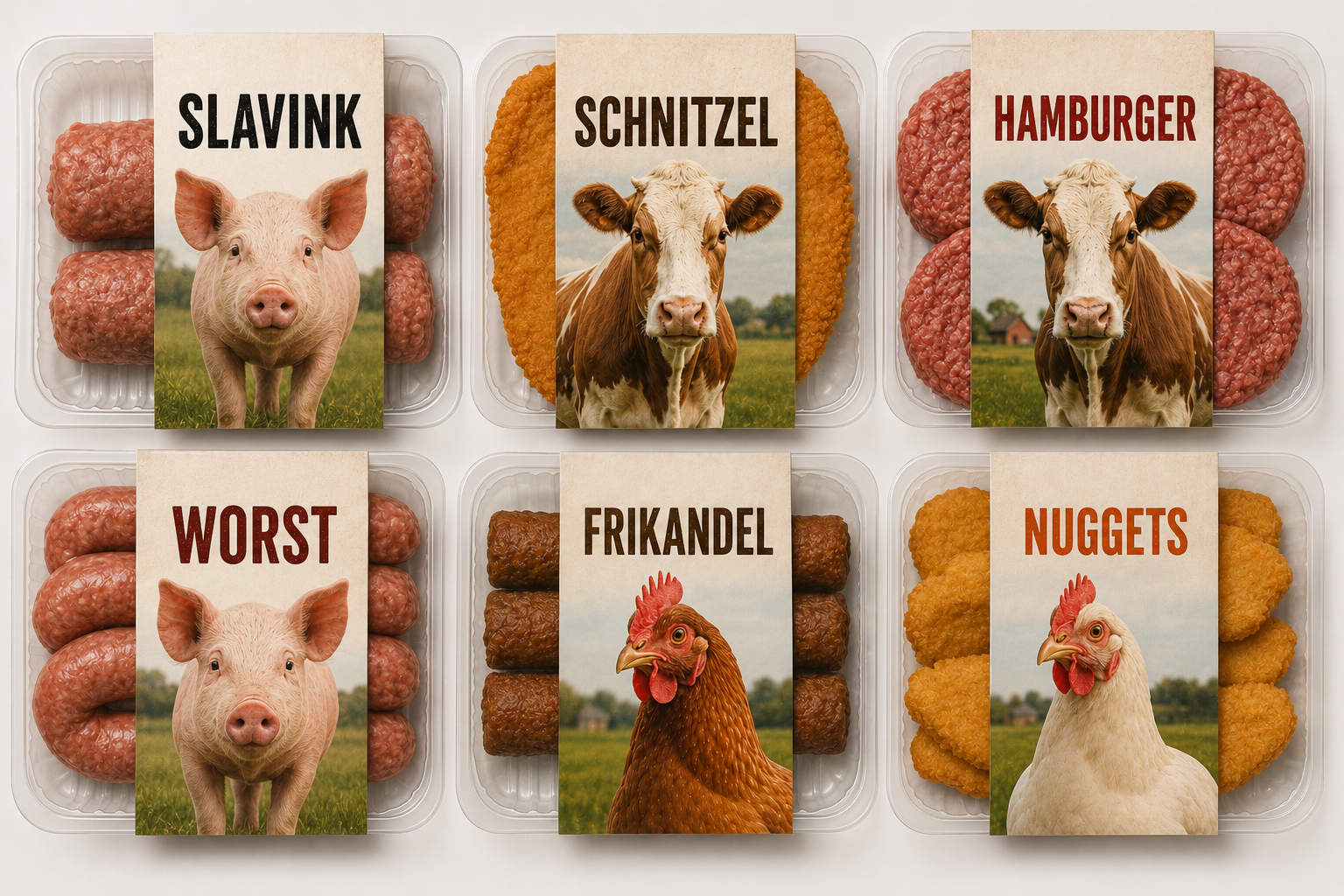 Woorden die afstand creëren tussen dieren en producten